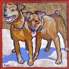 2004 dog painting