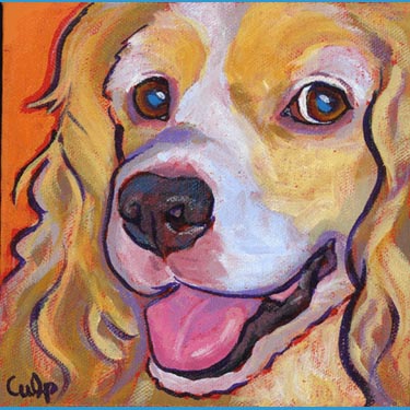 cocker spaniel painting