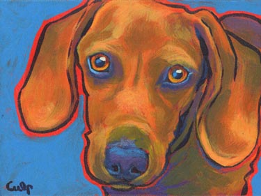 doxie painting