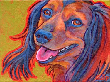 dog painting