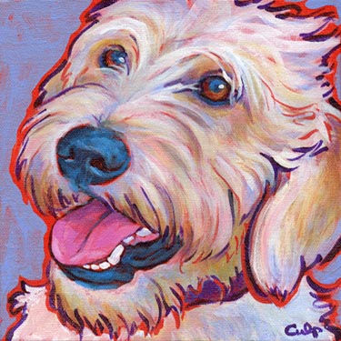 labradoodle painting